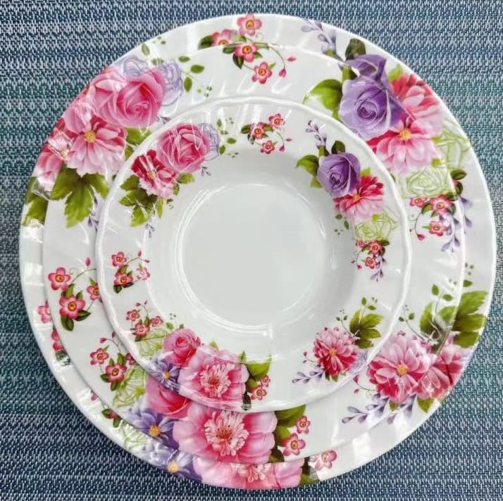 melamine plastic printed tableware